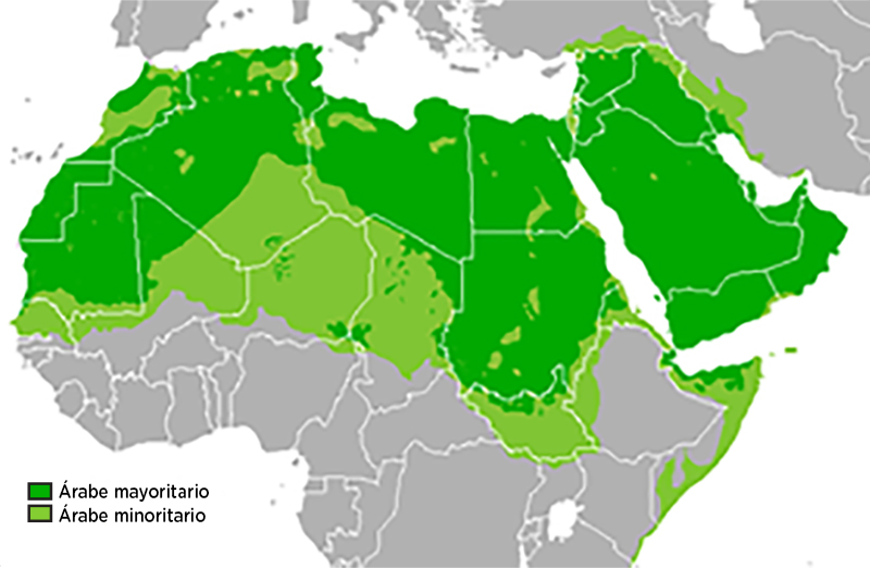 Mapa Arabe en el mundo